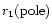 $r_1({\rm pole})$