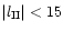 $\vert l_{\rm II}\vert<15$