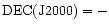 ${\rm DEC (J2000)}=-$