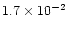 $1.7\times10^{-2}$