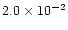 $2.0\times10^{-2}$