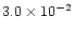 $3.0\times10^{-2}$