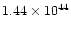 $1.44\times10^{44}$