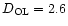 $D_{\rm OL} = 2.6$