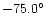 $-75.0{\hbox{$^\circ$ }}$