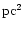 ${\rm pc}^2$