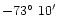 $-73{\hbox {$^\circ $ }}10{\hbox {$^\prime $ }}$