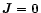 $\vec{J} = \vec{0}$