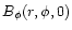 $B_{\phi}(r,\phi,0)$