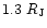 $1.3~R_{\rm J}$
