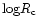 ${\rm log} R_{\rm c}$