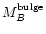 ${M}_{B}^{\rm bulge}$