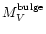 $M_V^{\rm bulge}$