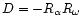 $D=-R_\alpha R_\omega$