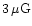 $3\,\mu{\rm G}$