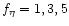 $f_\eta = 1, 3, 5$