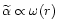 $\widetilde\alpha\propto
\omega(r)$