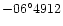 $-06^\circ 4912$