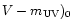 $V-m_{\rm UV})_0$