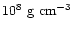 $10^8~{\rm g~cm^{-3}}$