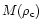 $M(\rho_{\rm c})$