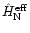 ${\hat H}_{\rm N}^{\rm eff}$