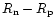 $R_{\rm n}-R_{\rm p}$