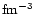 ${\rm fm^{-3} }$