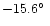 $-15.6\hbox {$^\circ $ }$