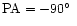 ${\rm PA}=-90\hbox{$^\circ$ }$