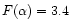 $F(\alpha)=3.4$