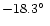 $-18.3\hbox {$^\circ $ }$