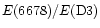 $E(6678)/E({\rm D}3)$