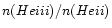 $n(He {\sc iii})/n(He {\sc ii})$