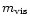 $m_{\rm vis}$