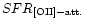 $SFR_{\rm [OII]-att.}$