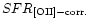 $SFR_{\rm [OII]-corr.}$