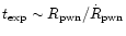 $t_{\rm exp} \sim R_{\rm pwn}/\dot{R}_{\rm pwn}$