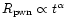 $R_{\rm pwn} \propto t^{\alpha}$