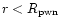$r < R_{\rm pwn}$