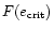$F(e_{\rm crit})$
