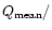 $Q_{\rm mean}/$