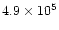 $4.9\times 10^5$