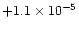 $+1.1\times10^{-5}$
