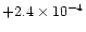 $+2.4\times10^{-4}$