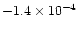 $-1.4\times10^{-4}$
