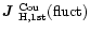 $\mbox{\boldmath$J$ } {}_{\rm H,1st}^{\rm Cou}(\mbox{fluct})$