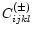 $C^{(\pm)}_{ijkl}$
