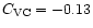 $C_{\rm VC}=-0.13$