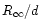 $R_\infty/d$